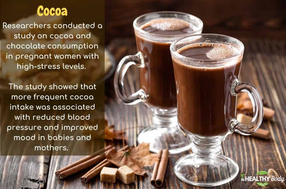 Cocoa reduces stress