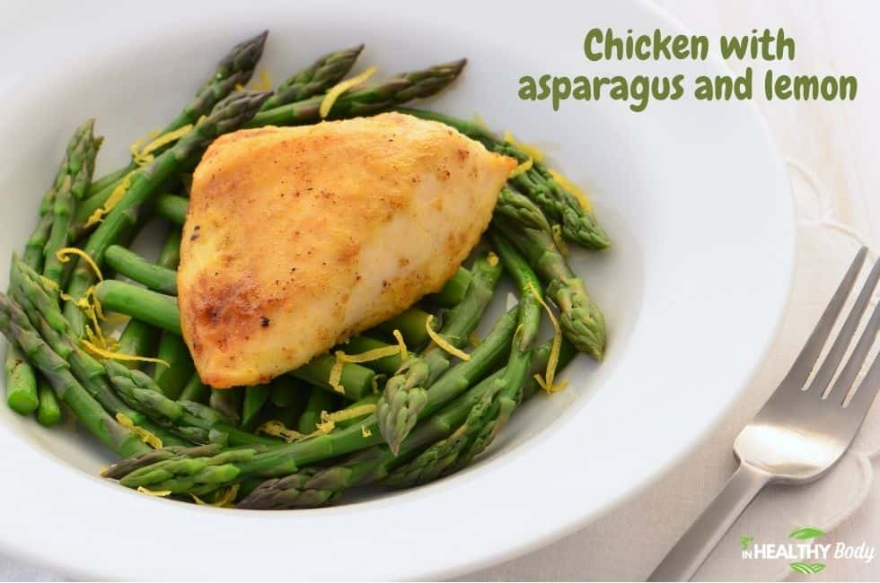 Chicken with asparagus and lemon