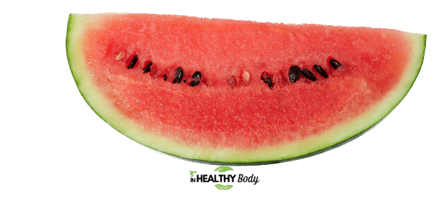 Weight loss watermelon slice