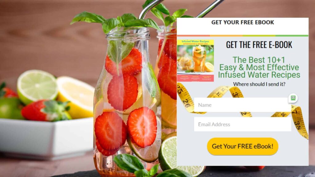 Free eBook For The Best Recipes of Infused Water Drinks