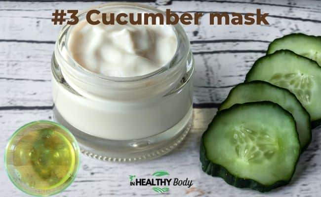 Cucumber and egg mask